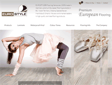 Tablet Screenshot of eurostyleflooring.ca